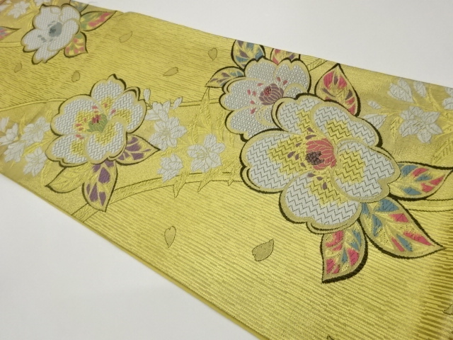 JAPANESE FUKURO OBI / WOVEN FLOWER